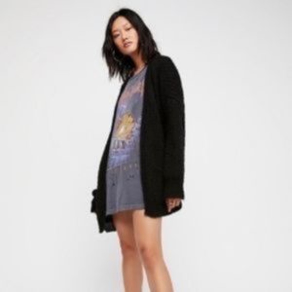 Free People Alpaca Weekend Getaway Cardigan SZ Med - Picture 5 of 8